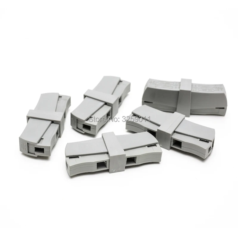 

50PCS PCT-201 224-201 wire wiring connector Universal 1 Way Spring quick Connector cable clamp Terminal Block