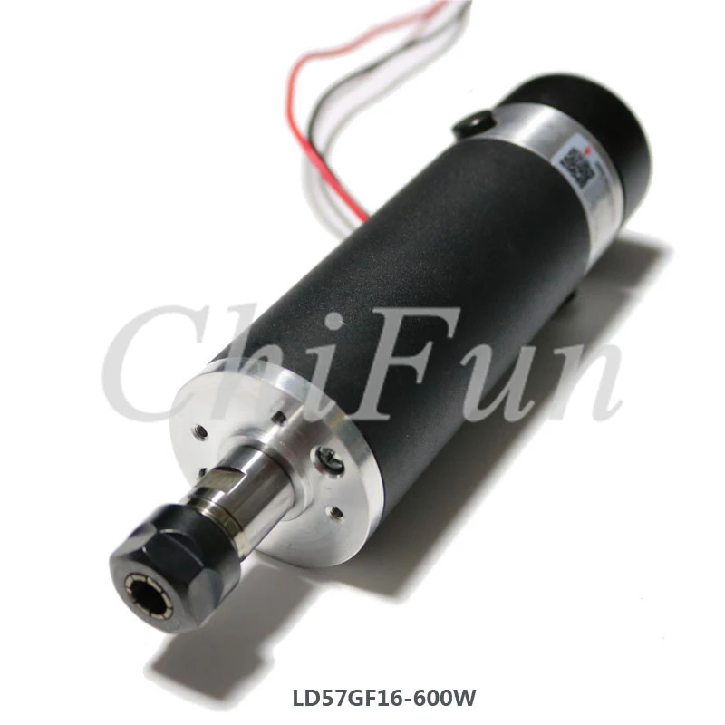 ER16 600mN.m 600W высокоскоростной воздушный охлаждаемый Шпиндельный двигатель с