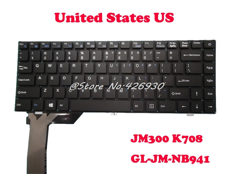 Клавиатура для ноутбука Toposh T14 клавиатура JM300 K708 MB3008011 английская американская