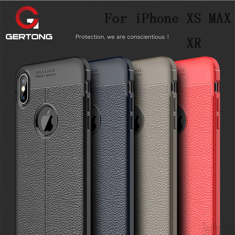 buy Silicone Carbon Case For iPhone X XS Max XR Capa Litchi Leather Pattern Cover For iPhone 5 5S SE 6 6S 7 8 Plus Soft Coque Funda