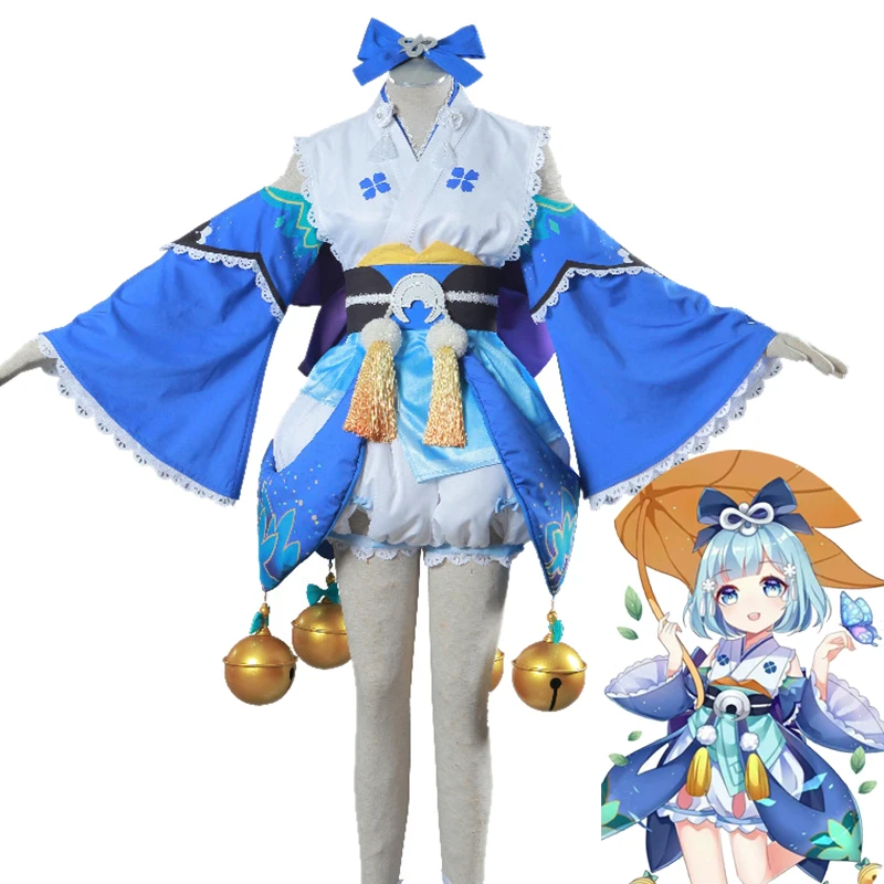 

Japan Anime Onmyoji Cosplay Sorcer Grass Fireflies Lolita Maid Dress Fancy Cosplay Costume Anime Cosplay Lovely Girl Dress Women
