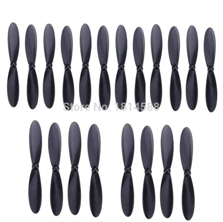 

20PCS Hubsan X4 H107P H107C + H107D + PLUS Quadcopter accessories H107D + -02 black propeller blade main blade