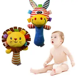 Милый мультфильм Животные колокольчики для младенцев погремушки игрушки игровой куклы ремешок Baby Foot для игрушки для новорожденных