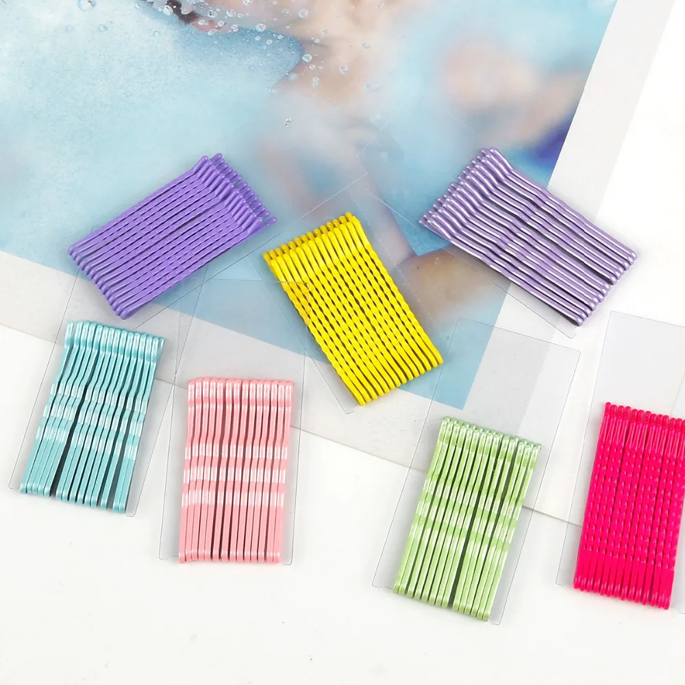 Wholesale Pro Hair Clips 42 Pcs/set 12 Color Pins Curly Wavy Grips