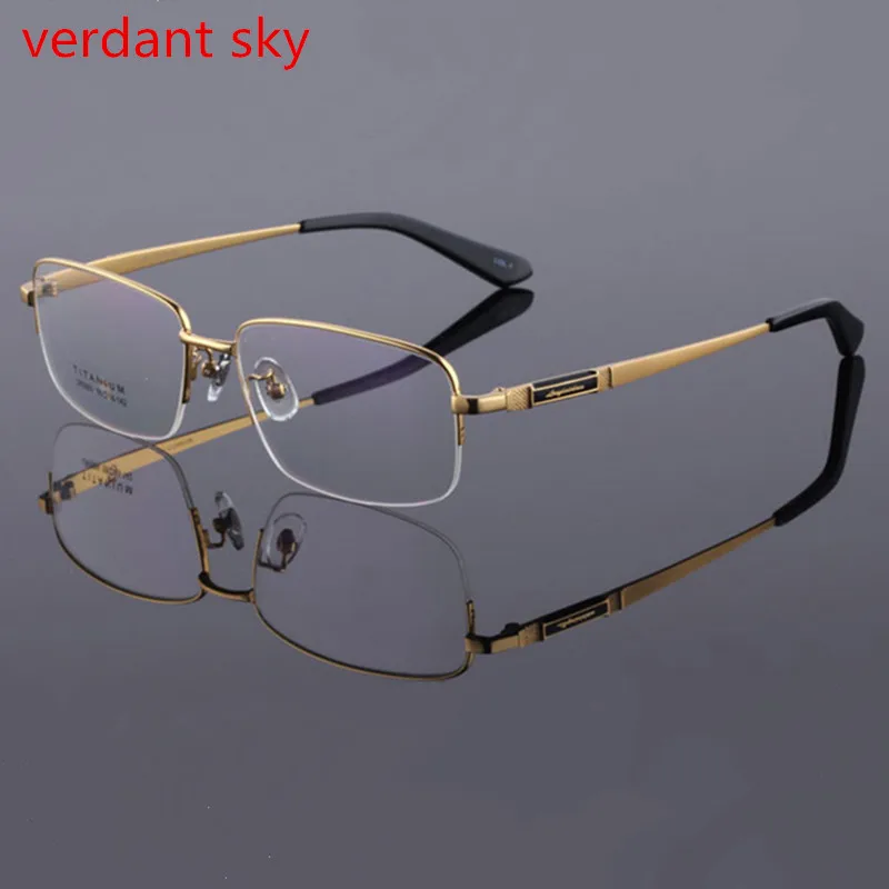 

Excellent Man Frame Gradual Multi-Focus Business Affairs Full Rx Prescription Myopia Frame Spectacle Pure Titanium Glasses Frame