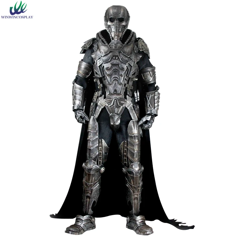 DC Anime Man of Steel Dru Zod General Zod Cosplay Full Set Helmet Shoes Cosplay Props Comic Party H