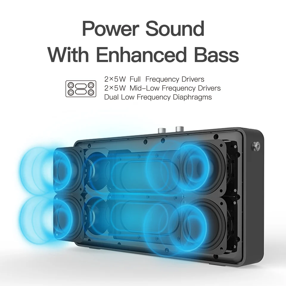  GGMM E5 WiFi Smart Speaker With Alexa Wireless Bluetooth Speaker 20w Portable Heavy Bass Speakers f - 32776280965