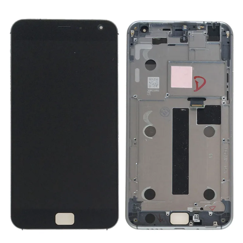 Black New 5 5 LCD Display Touch Screen Digitizer Glass Assembly Frame For Meizu MX4 Pro
