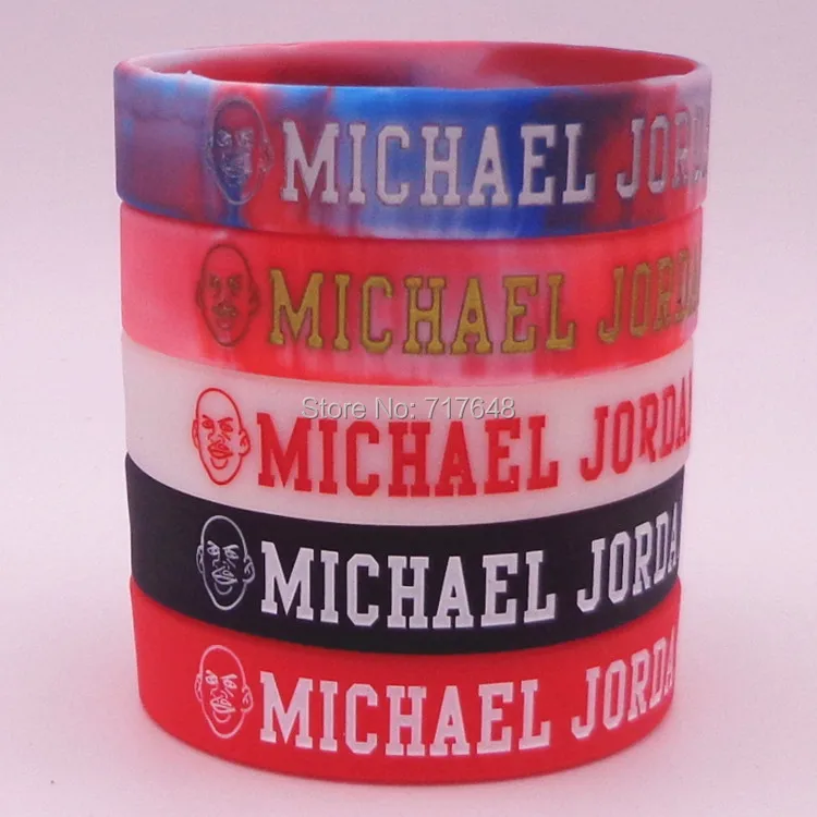 1pc Jordan wristband silicone braceletsin Cuff Bracelets from Jewelry