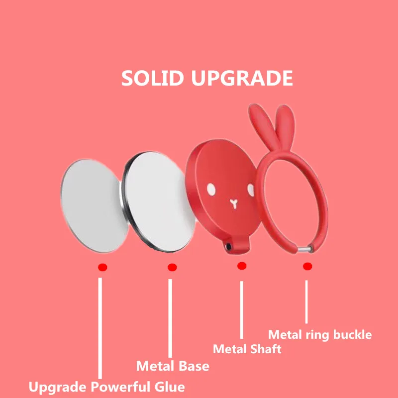 360-degree stand Meng Rabbit Finger Ring Phone Smar tphone Stand For iPhone X 8 7 6 5se plus Samsung Phone Stand 360-degree stand Meng Rabbit Finger Ring Phone Smar tphone Stand For iPhone X 8 7 6 5se plus Samsung Phone Stand