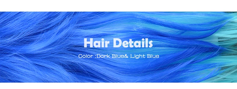 3047 Xi. rocks парики синтетические драматические убийцы DMMD Seragaki Aoba косплей костюм вечерние двухцветные синие волосы Омбре