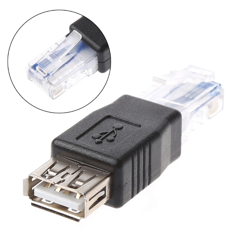 TCAM 3 шт./компл. USB тип A для Ethernet Интернет RJ45 Мужской адаптер конвертер| |