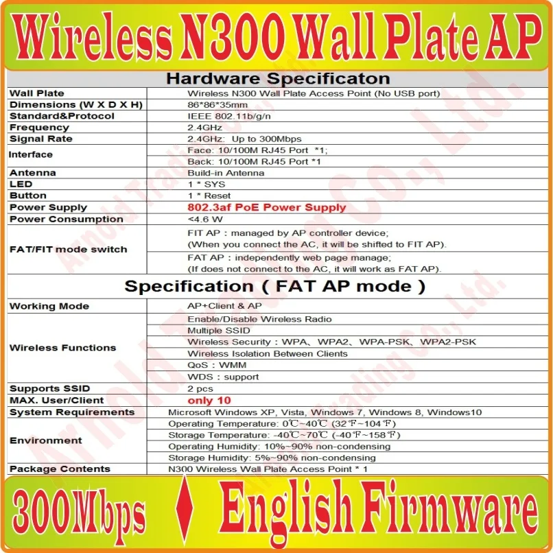 Tenda-W6 - S-specR1