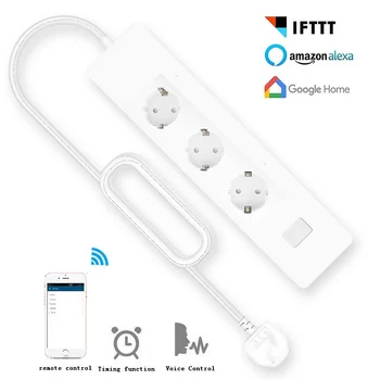 

smart wifi travel plug adapter google home mini remote control 3000W 13A CE ROHS 100-240V CE ROHS 110-250v uk eu socket