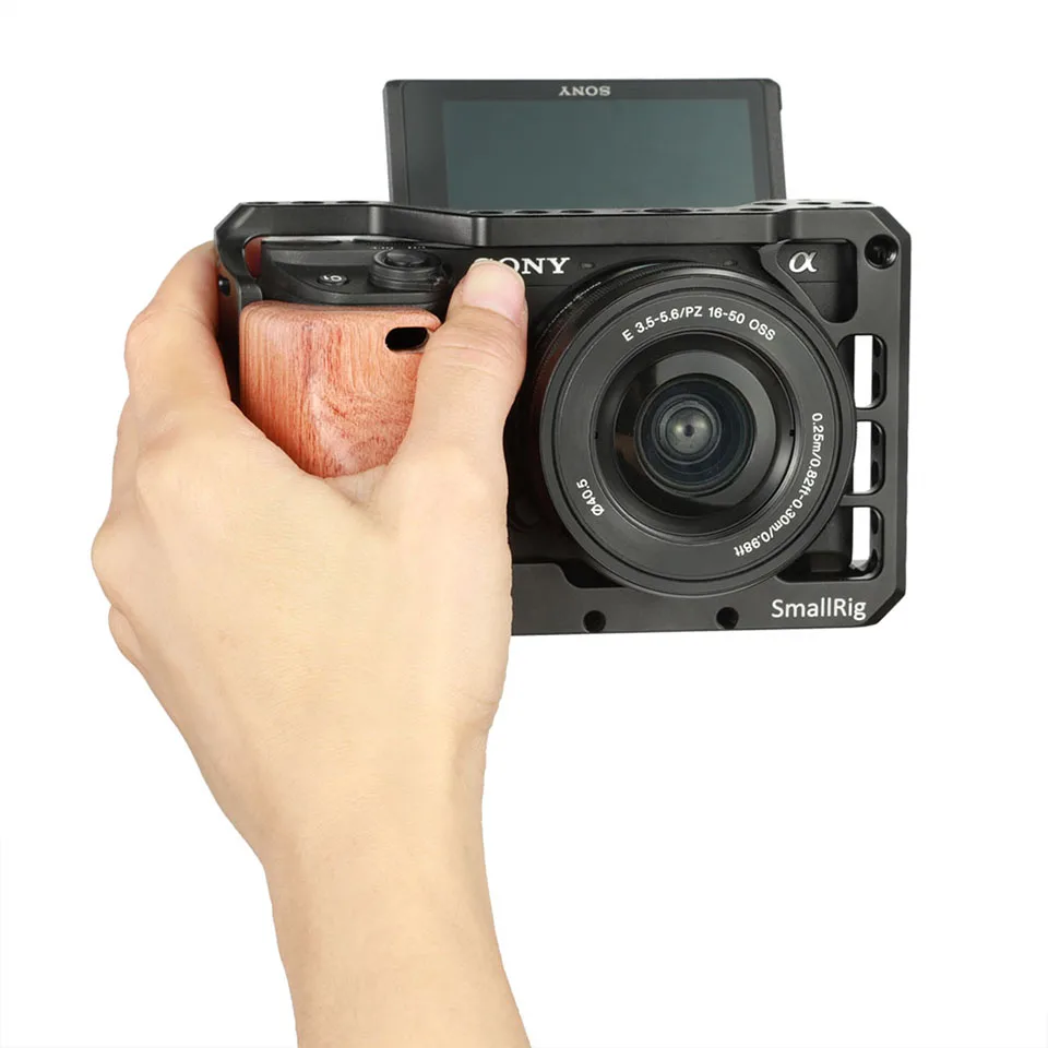 SmallRig DSLR камера деревянная рукоятка для sony A6400 клетка APS2318