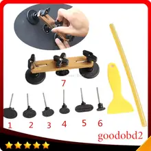 Gold aluminium PDR tool puller Bridge set Paintless Dent Remover Pulling Bridge Dent repari Tools  Paint Care gift glue sticks