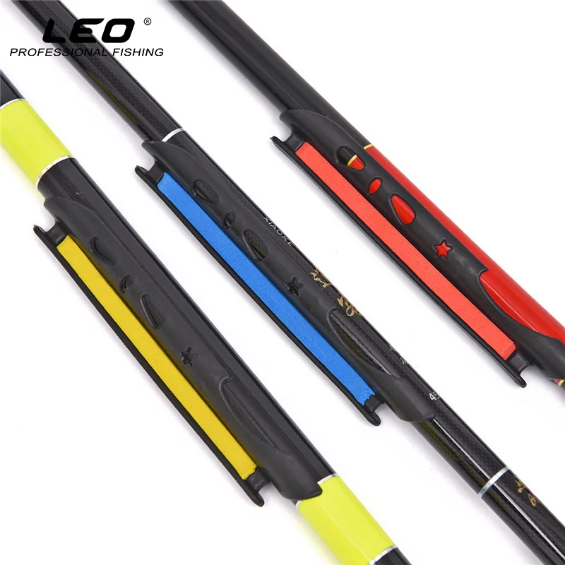 

LEO 2pcs Plastic Fishing Coiling Plate Clip On Rod EVA Fishing Line Holder Lines Winding Plate Fishing Accessories