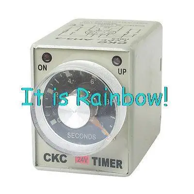 

Free Shipping AC 24V 0-10Seconds 10s Plastic Housing Delay Timer Time Relay 8 Pin AH3-3