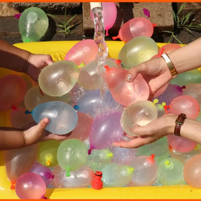 500 шт водяные шары+ 1 шт NozzleToys летние пляжные вечерние воздушные шары с изображениями бомб игрушки