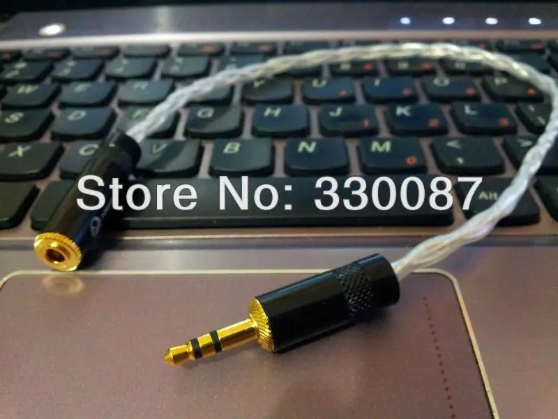 

2 meter / Pieces OCC Copper Silver Plated HI-END Stereo 3.5mm Male To Female Cable