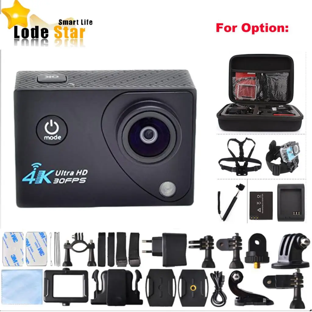 New Q5H-2 4k Wifi Ultra HD Sport Action Camera Waterproof Cam Allwinner V3 Extreme Kamera Camara Deportiva Cameras Full HD DV