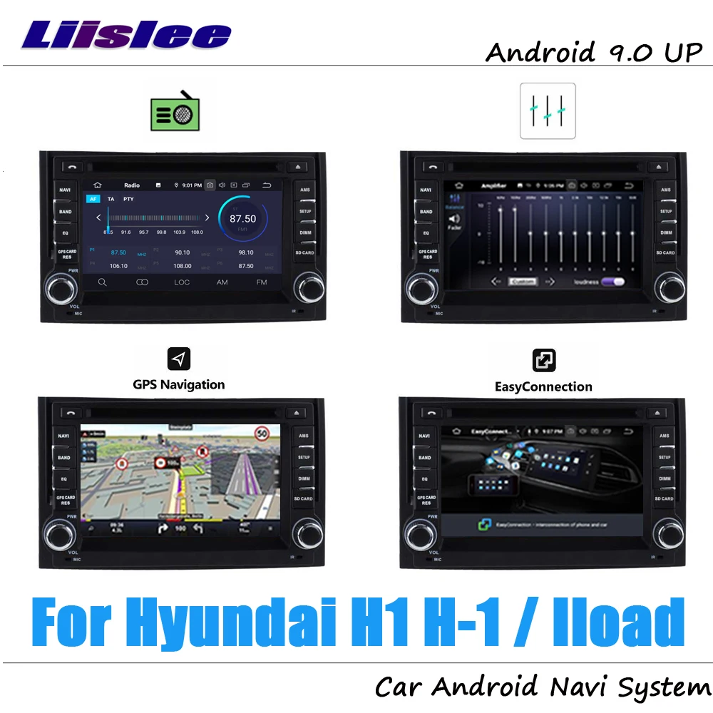 Sale Liislee Android 9 4+32G For Hyundai H1 H-1 Iload 2007~2012 Stereo Car Video Carplay GPS Navi Map Navigation System Multimedia 3