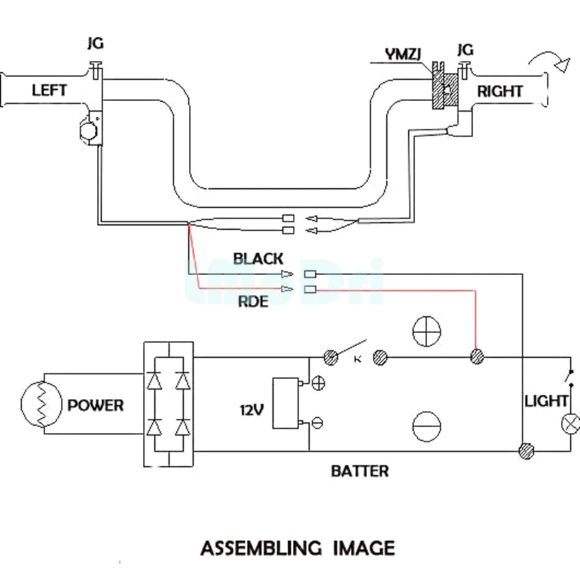Мотоцикл с подогревом ручки 7/" 22 мм руль Горячая ручка для скутера мотоцикл грелка рук с бар конец
