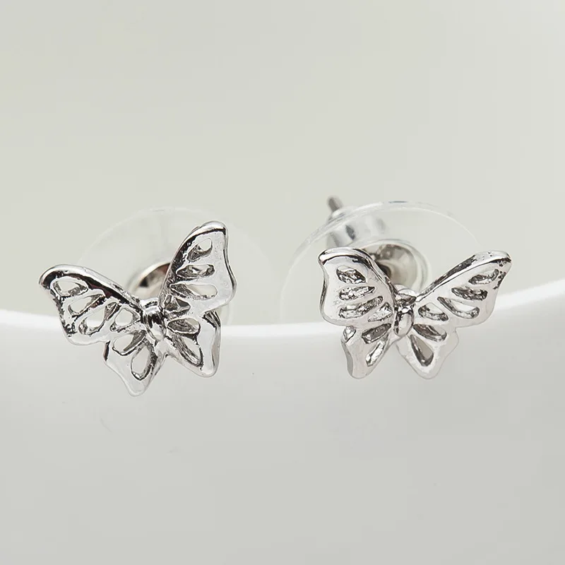 Женские серьги гвоздики с двойной бабочкой|earrings for women roses|earrings womenbest earrings |