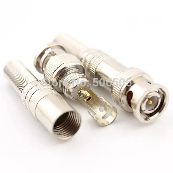 

Free shipping 75-5 BNC weldless connector Q9 Jack for Coaxial RG59 CCTV camera 100pcs/lot