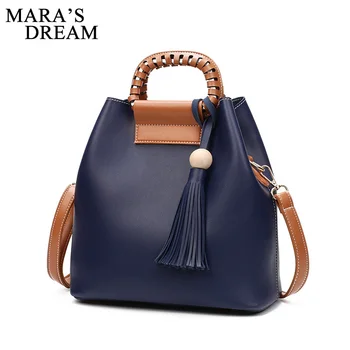 

Mara's Dream 2018 Famous Handbag Tassel Pu Leather Tote Women Bag Women Shoulder Messenger Handbags Ladies Crossbody Bags
