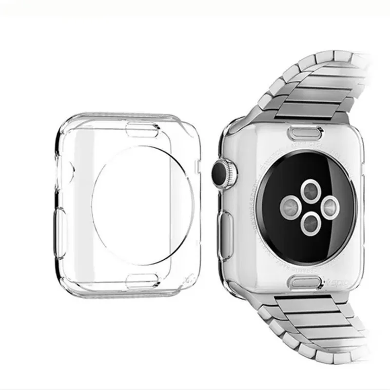 Soft TPU Transparent cover For Apple Watch Case 4 Ultra Thin Silicone Bumper Accessories Protective Case Frame For Iwatch40/44mm Soft TPU Transparent cover For Apple Watch Case 4 Ultra Thin Silicone Bumper Accessories Protective Case Frame For Iwatch40/44mm