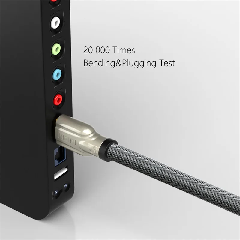 SAMZHE 4K @ 60Hz HDMI 2.0 كابل Rac HDR مقسم الوصلات البينية متعددة الوسائط وعالية الوضوح (HDMI) لأجهزة الكمبيوتر المحمول DVD التلفزيون مربع PS3/4 الاتصال HDTV ضوئي ...