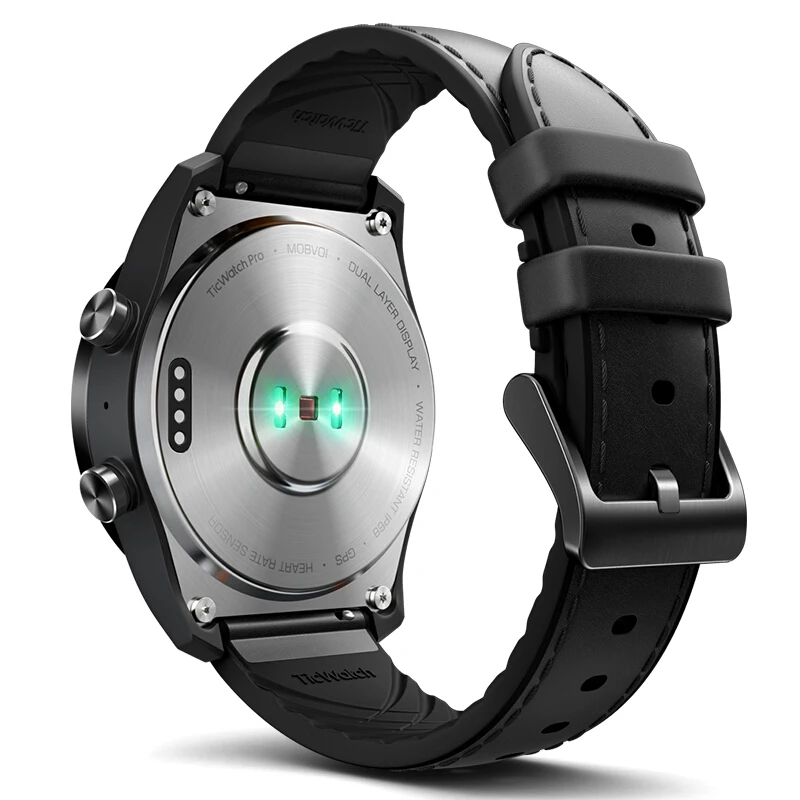 Оригинальные умные часы Global Ticwatch Pro, Bluetooth, gps, с ОС NFC, Google Pay, многослойный дисплей, Google Assistant, IP68, долгий режим ожидания