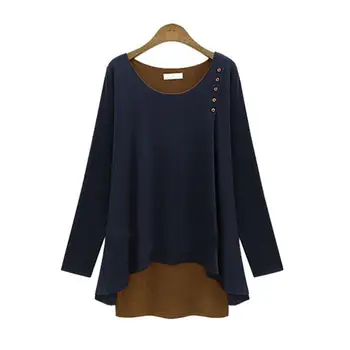 

Spring Autumn Women T shirts Alien Fashion Shirt Loose Femme Europe O Neck Two Piece Clothing Long Sleeve Ropa Plus Size Tops