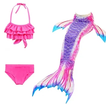 

Baby Mermaid swimwear Three-Piece set Swimsuit Baby Mermaid bikini Children Swimsuit pool Girls Bikini Swimming Mermaid costume