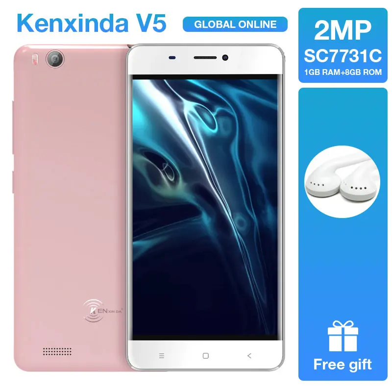Original Kenxinda V5 Ultra Slim Android7.0 móvil teléfono celular 4,0 pulgadas 1G RAM 8 GROM Quad Core Dual SIM tarjetas inteligentes + auricular Original Kenxinda V5 Ultra Slim Android7.0 móvil teléfono celular 4,0 pulgadas 1G RAM 8 GROM Quad Core Dual SIM tarjetas inteligentes + auricular