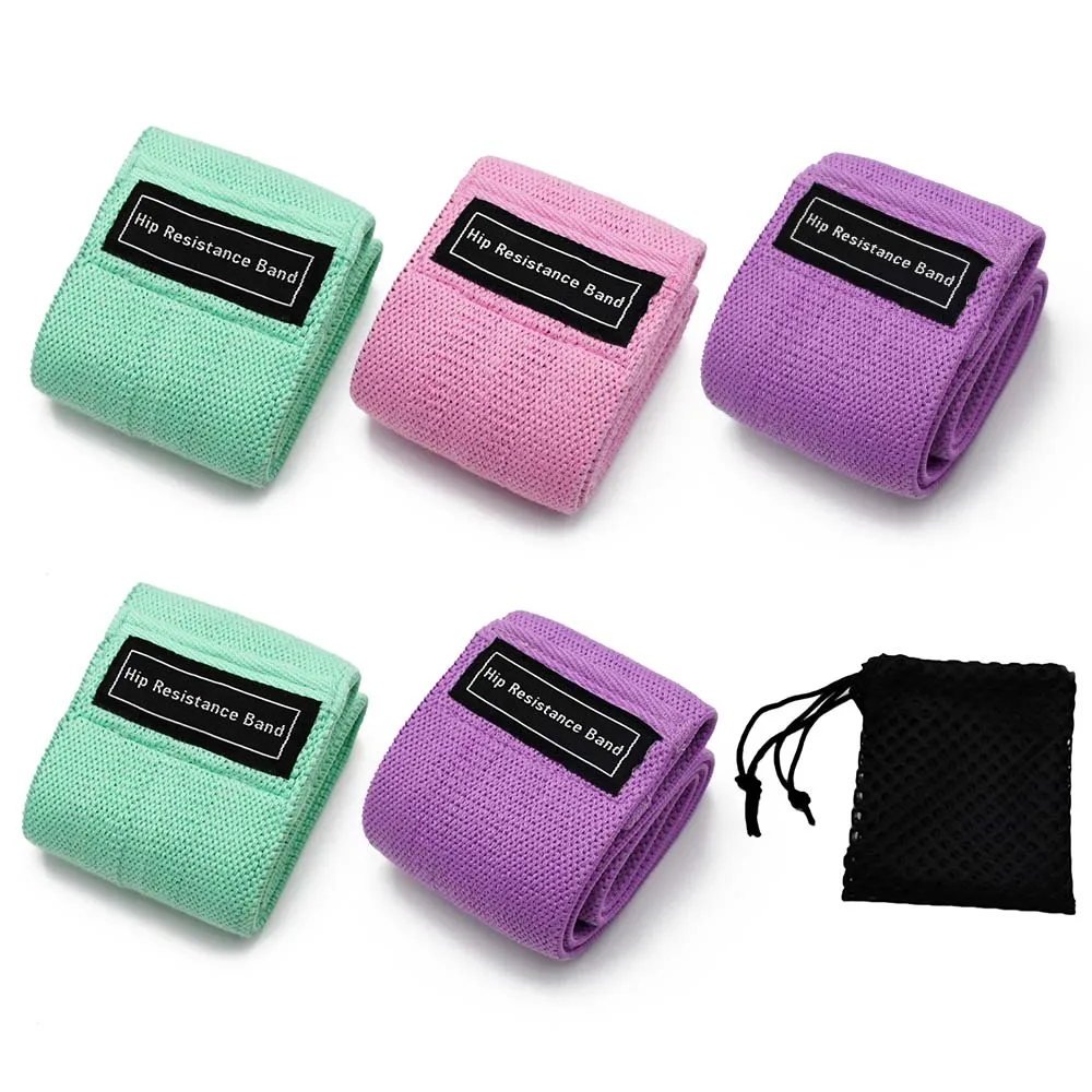 

5 Colors Yoga Resistance Rubber Bands Anti-slip Gym Fitness Rubber Band Exercises Pilates Sport Training Workout Elastic Bands