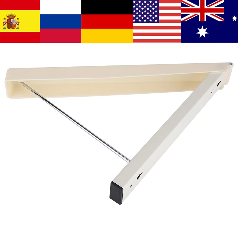 

Folding Wall-mount Hanger Retractable Indoor Kitchen Drying Stand Rack Hanging Holder Organizer