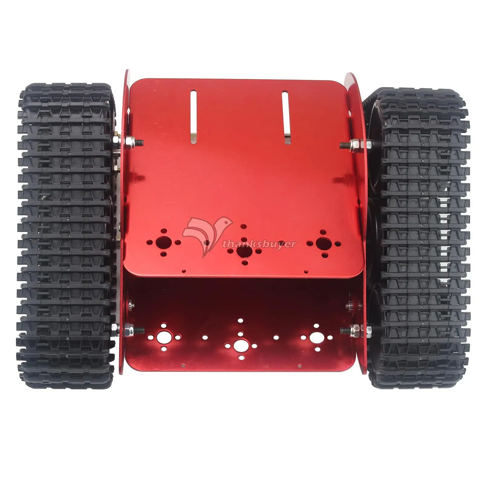

TZTROT-6 Red Tracked Vehicle Tank Chassis Crawler Remote Control Robot Car with DC Motor for Arduino