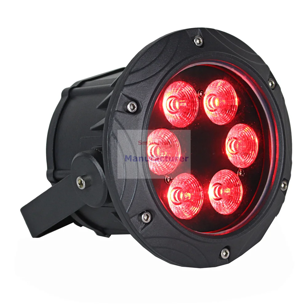 Уличный мини светильник RGBW 4IN1 6X10 Вт IP65 DMX водонепроницаемый для сцены дискотеки
