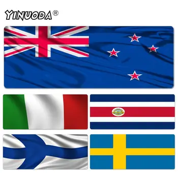 

Yinuoda My Favorite British Flag New Zealand Flags Picture Lockedge Mousepad Size for 30x60cm 40x90cm Rubber Rectangle Mousemat