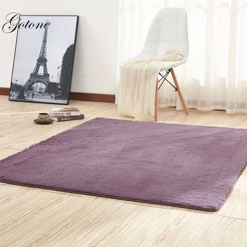 Plush Silky Carpet Mats Sofa Bedroom Living Room Bedside Anti-Slip Floor Hairy Carpets Bedroom Soft Seat Badroom Set Carpet  GT0016 (11)