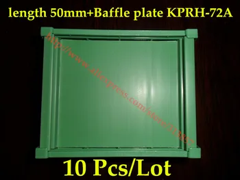 

PCB module housing Electronic components panel mounting base length 50mm+ Baffle plate KPRH-72A For PCB control board holder