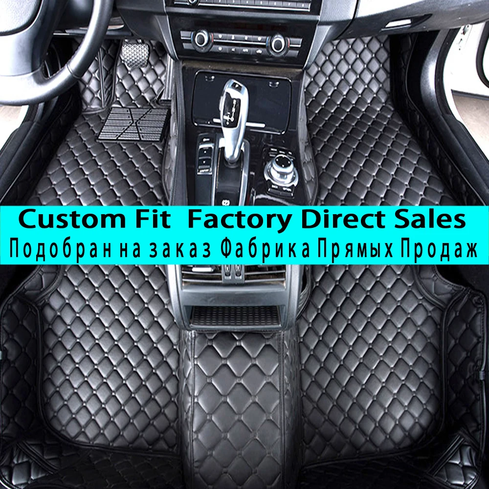 

SUNNYFOX car floor mats for BMW Series GT M3 X1 X3 X4 X5 X6 Z4 Waterproof car-styling leather Anti-slip carpet liners