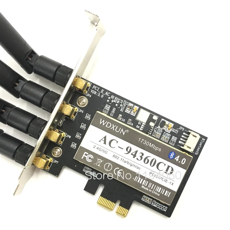 Сетевая карта Broadcom BCM94360CD 1300 Мбит/с два диапазона 2 4G/5G 802.11AC беспроводная для