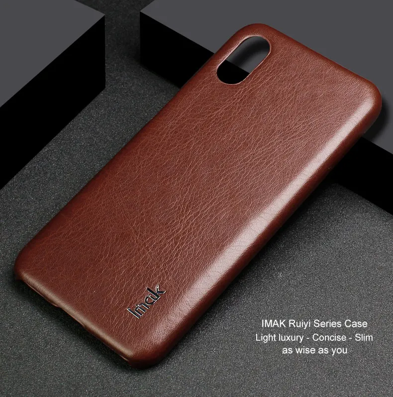 Imak Роскошный Ruiyi чехол s для Xiaomi Mi 8 Explorer edition чехол задняя крышка чехол для телефона жесткий ПУ ПК чехол для телефона