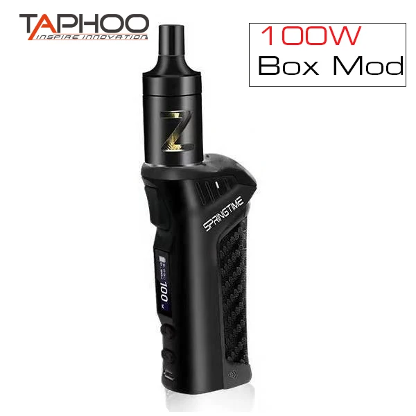 

Electronic Cigarette 100W 18650 Box Mod Kit Big Fog Smoke Cessation Metal Body with 2.5 ml Vape Atomizer Vaporizer Kit VS Smok