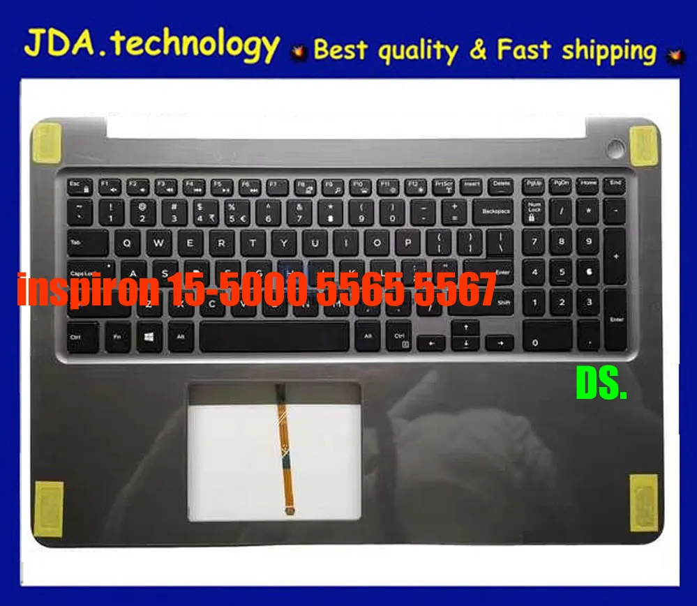 Wellendorff Новая/Оригинальная клавиатура для ноутбука США для DELL INSPIRON 15-5000 5565 5567 с верхней крышкой с подсветкой клавиатуры