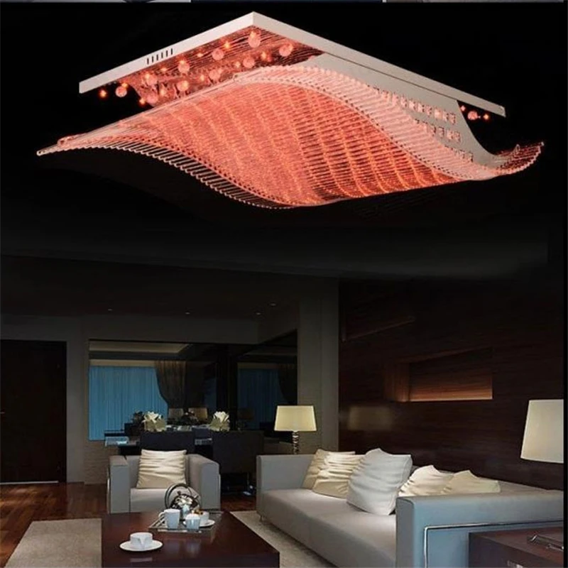 Wonderland zdalne sterowanie zmiana światła 4 kolor nowoczesny kryształ led żelaza lampy sufitowe Lustre lampa dla domu salon PLL-700 Wonderland zdalne sterowanie zmiana światła 4 kolor nowoczesny kryształ led żelaza lampy sufitowe Lustre lampa dla domu salon PLL-700