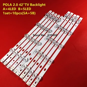 

LED strip 9leds For LG INNOTEK POLA2.0 Pola 2.0 42'' A/B TYPE Rev0.1 42LN575S 42LN5300 42LN5406 42LN5750 T420HVN05.2 T420HVN05.0